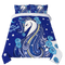 Blue Unicorn Bed Set